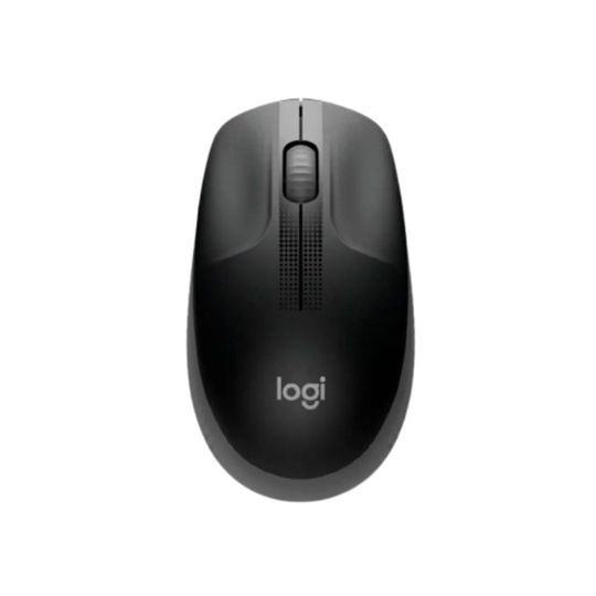 Mouse Sem Fio Logitech M190 USB 3 Botoes 1000DPI, black